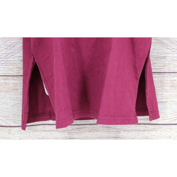 VINTAGE IVY Collectibles Womens Size Large Short Sleeve Pullover Shirt Maroon - Picture 4 of 6